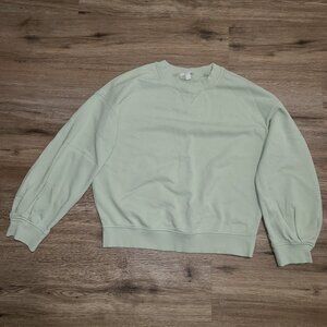 COS size S Crew Sweatshirt Pullover oversized Terry pleat sleeve